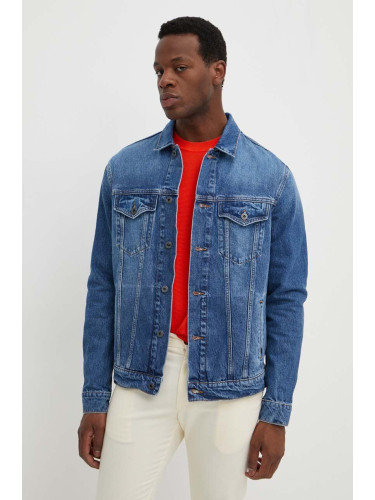 Дънково яке Pepe Jeans REGULAR JACKET в синьо преходен модел PM402715HW3