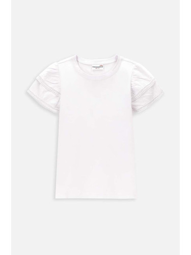 Детска тениска Coccodrillo в бяло