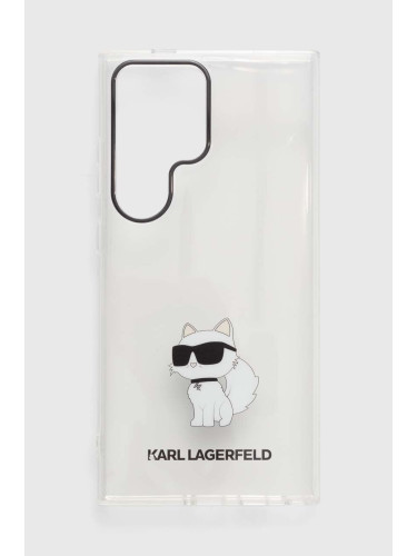 Кейс за телефон Karl Lagerfeld Galaxy S24 Ultra S928 в прозрачен цвят