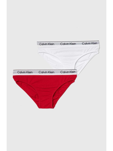 Детски бикини Calvin Klein Underwear (2 броя) в бордо