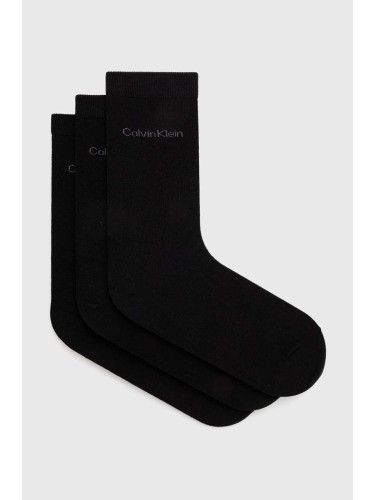 Чорапи Calvin Klein (3 чифта) в черно 701226676