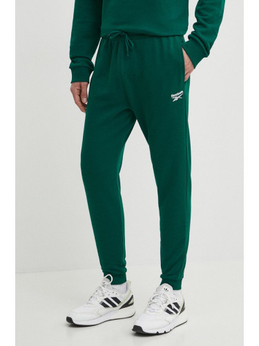 Спортен панталон Reebok Identity в зелено с изчистен дизайн 100076444