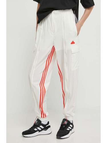 Спортен панталон adidas в бежово с апликация IS0904