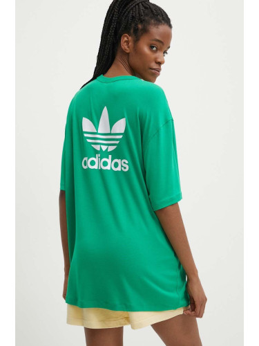 Тениска adidas Originals в зелено IR8063