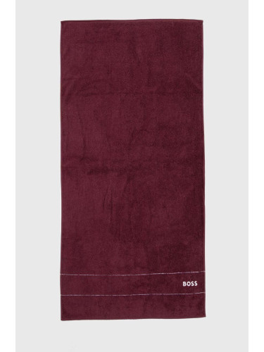 Памучна кърпа BOSS Plain Burgundy 70 x 140 cm