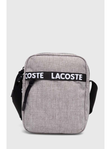 Чанта през рамо Lacoste в сиво