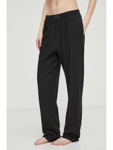 Долнище на пижама Calvin Klein Underwear дамско в черно 000QS7124E