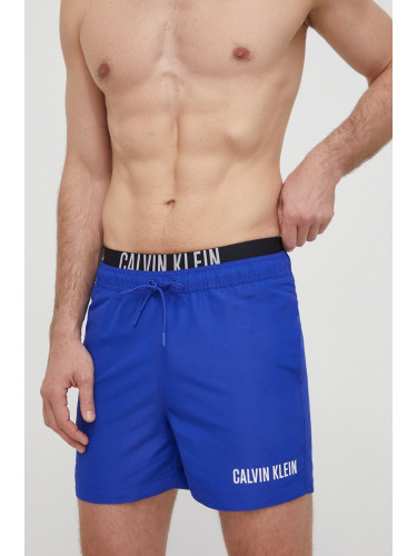 Плувни шорти Calvin Klein в тъмносиньо KM0KM00992