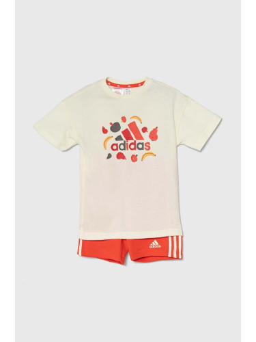 Комплект за бебета adidas в червено