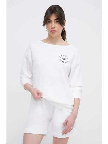 Плажна блуза Emporio Armani Underwear в бяло 262727 4R320