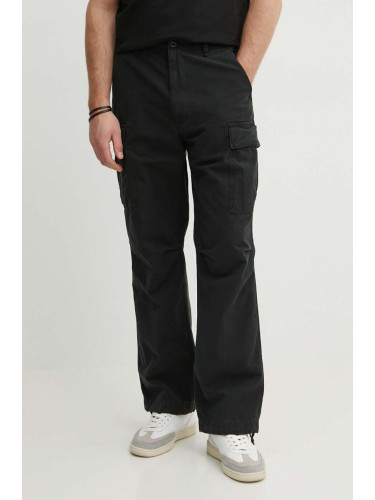 Памучен панталон Polo Ralph Lauren в черно със стандартна кройка 710924122