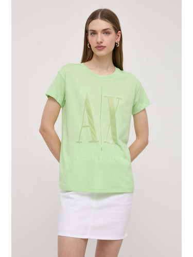 Тениска Armani Exchange в зелено 8NYTHX YJ8XZ