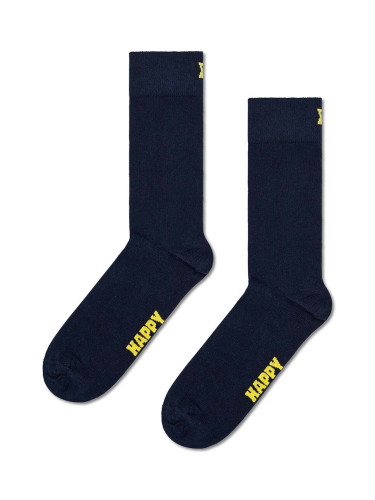 Чорапи Happy Socks Solid Sock в тъмносиньо