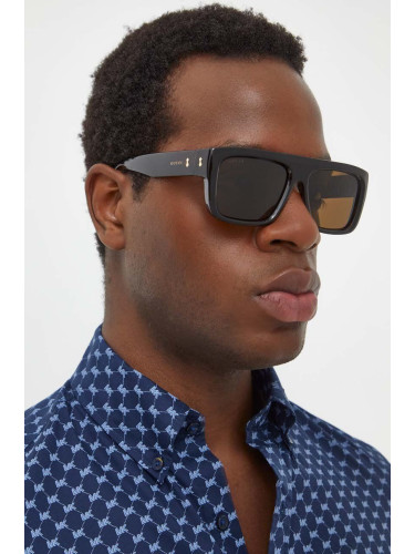 Слънчеви очила Gucci в кафяво GG1461S