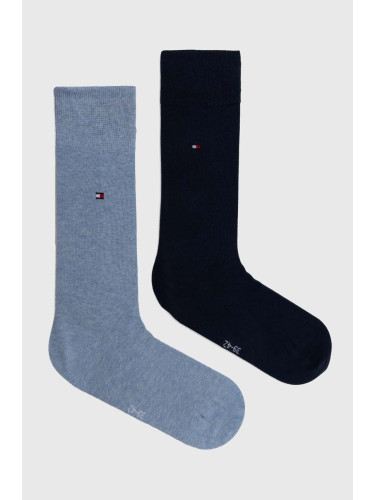 Чорапи Tommy Hilfiger (2 чифта) в синьо 371111129