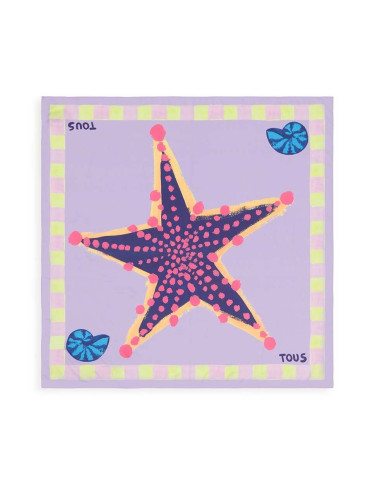 Тънък шал Tous Doris в лилаво с десен 2002042929