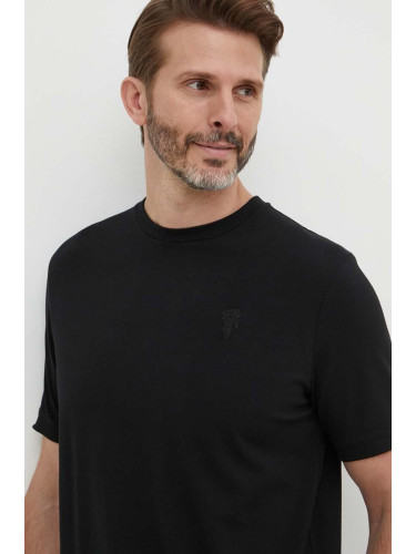 Тениска Karl Lagerfeld в черно с изчистен дизайн 542221.755055