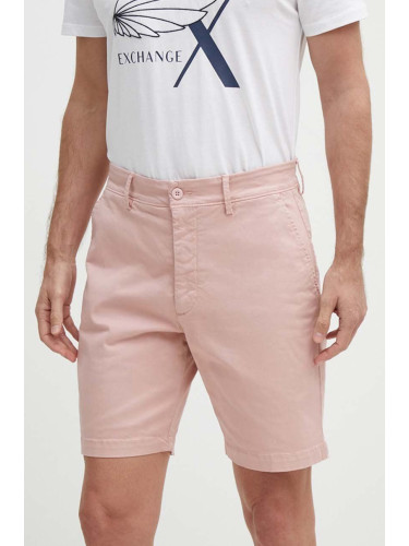 Къс панталон Pepe Jeans REGULAR CHINO SHORT в розово