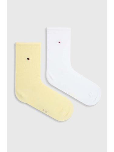 Чорапи Tommy Hilfiger (2 чифта) в жълто 371221098