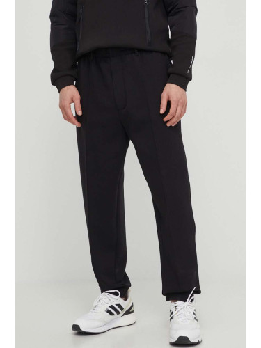 Панталон Emporio Armani в черно със стандартна кройка 3D1P75 1JHSZ