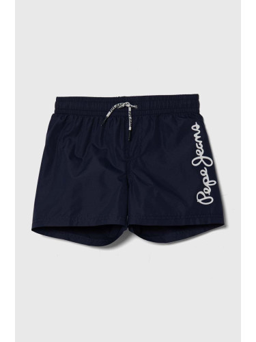 Детски плувни шорти Pepe Jeans LOGO SWIMSHORT в тъмносиньо