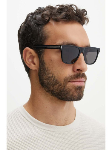 Слънчеви очила Saint Laurent в черно SL 619