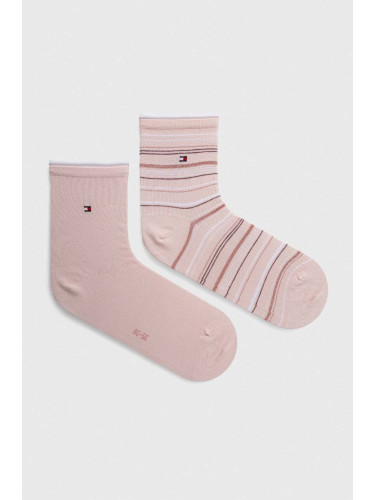 Чорапи Tommy Hilfiger (2 броя) в розово 701227304