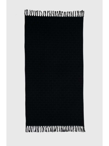 Памучна кърпа United Colors of Benetton в черно