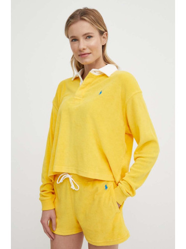 Блуза с дълги ръкави Polo Ralph Lauren в жълто 211936223