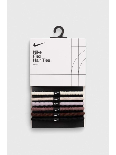 Лента за глава Nike (6 броя) в бяло