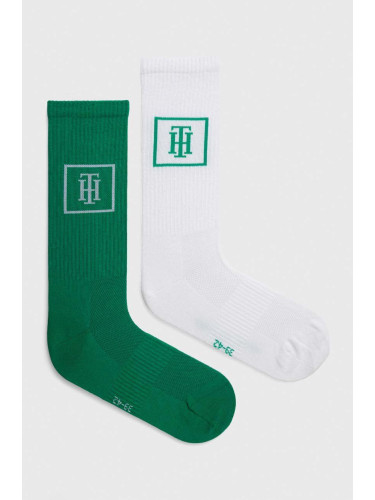 Чорапи Tommy Hilfiger (2 броя) в зелено 701227288