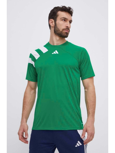 Тениска за трениране adidas Performance Fortore 23 в зелено с апликация IT5655