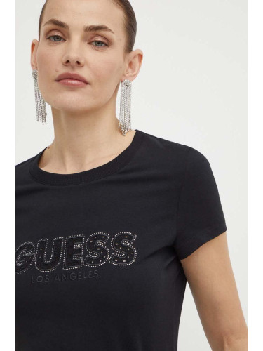 Тениска Guess в черно W4GI14 J1314