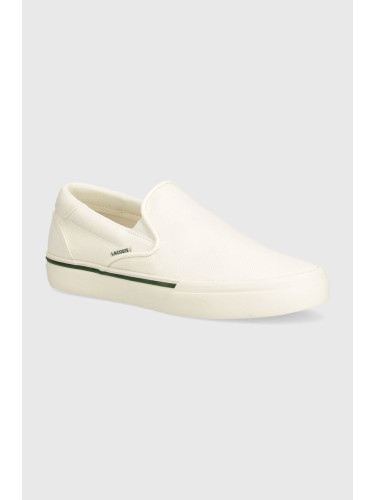 Ниски кецове Lacoste Jump Serve Logo Textile Slip On в бежово 47CMA0037