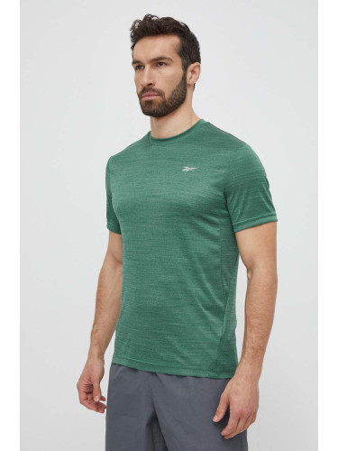 Тениска за трениране Reebok Athlete в зелено с изчистен дизайн 100075604