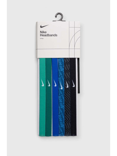 Ленти за глава Nike (6 броя) в зелено