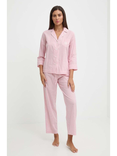 Пижама Lauren Ralph Lauren дамска в розово ILN92339