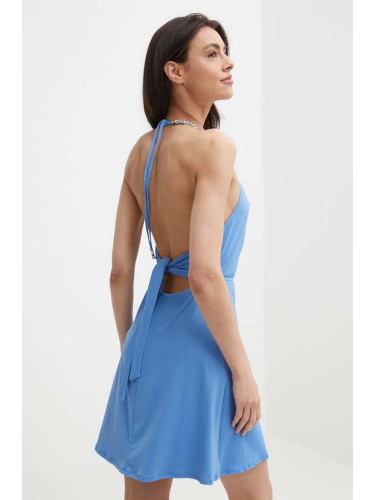 Плажна рокля MICHAEL Michael Kors MINI COVER UP DRESS в лилаво MM2R267