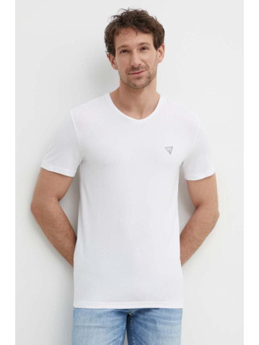 Тениска Guess (2 броя) CALEB в бяло с принт U97G03 KCD31