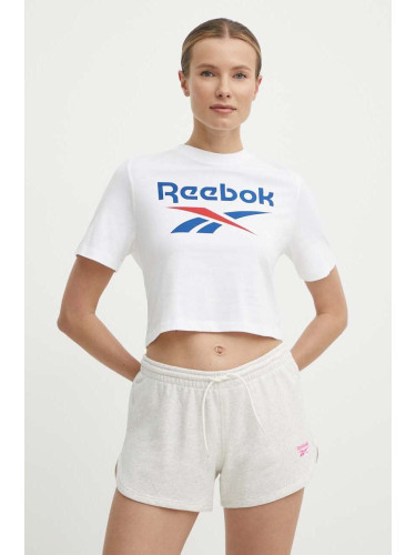 Памучна тениска Reebok Identity в бяло 100037593