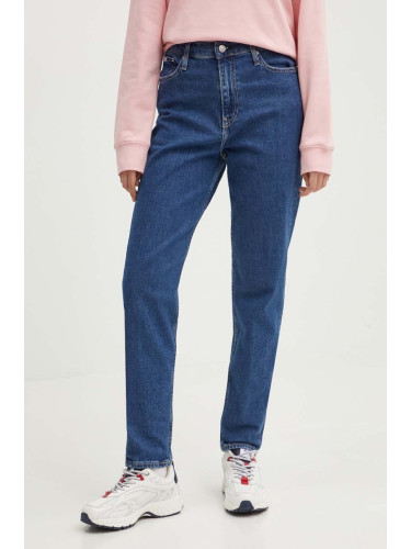 Дънки Calvin Klein Jeans с висока талия J20J221589