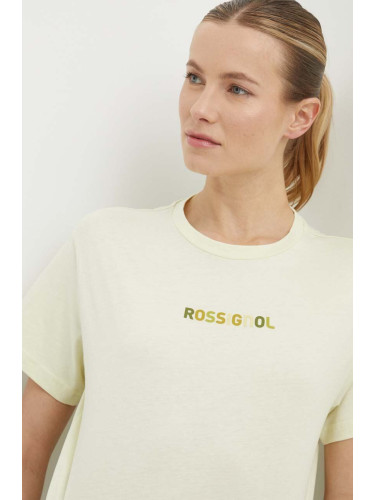Памучна тениска Rossignol в жълто RLMWY17