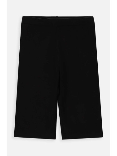 Детски къси панталони Coccodrillo в черно с изчистен дизайн