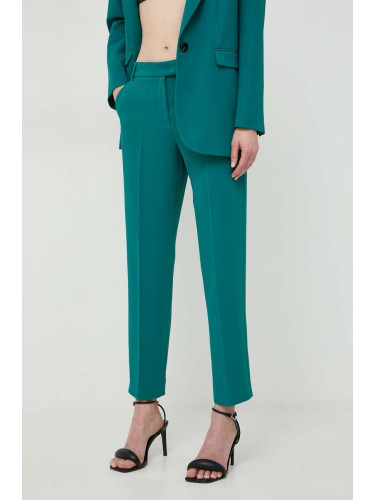 Панталон MAX&Co. в зелено със стандартна кройка, с висока талия 2416131091200