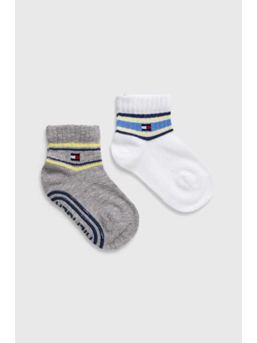 Детски чорапи Tommy Hilfiger (2 броя) в сиво