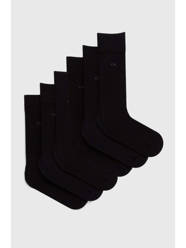 Чорапи Calvin Klein (6 чифта) в черно 701220505