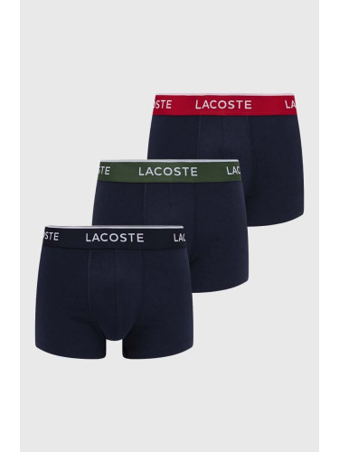 Боксерки Lacoste (3 броя) в тъмносиньо 5H3401T