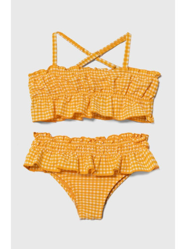 Бебешки бански костюм от две части zippy в оранжево