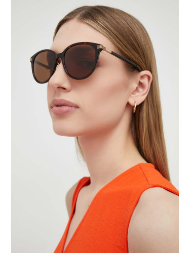 Слънчеви очила Gucci в кафяво GG1452SK