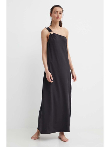 Плажна рокля MICHAEL Michael Kors ONE SHOULDER DRESS в черно MM7M038